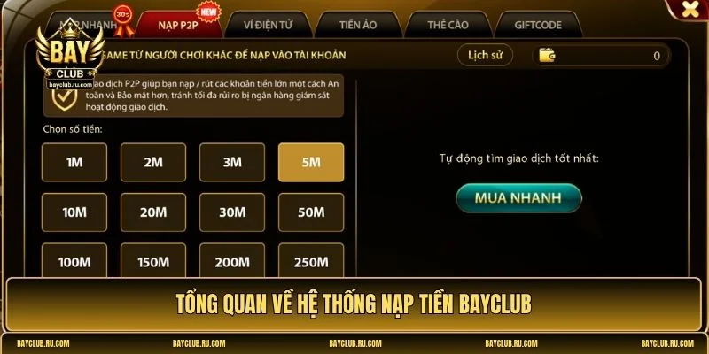 Nạp tiền BAYCLUB