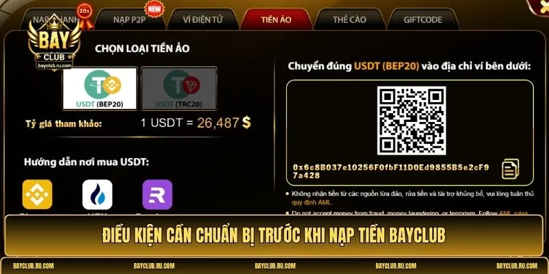 Nạp tiền BAYCLUB