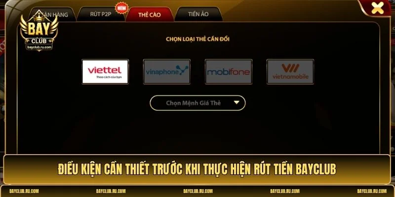 Rút tiền BAYCLUB